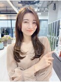ロングヘア/ナチュラル/ベージュカラー/小顔/韓国レイヤー