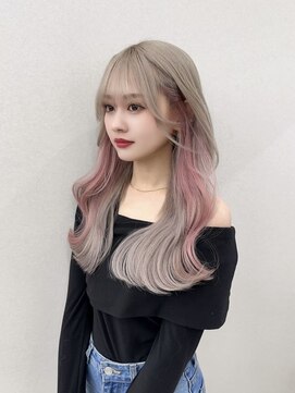 コア 表参道(COA) ロング/レイヤーカット/ウエットヘア/オリーブベージュ/表参道