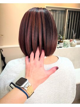 アスラン(ASLAN) アンブレラカラー/アンブレラボブ/ワインレッド