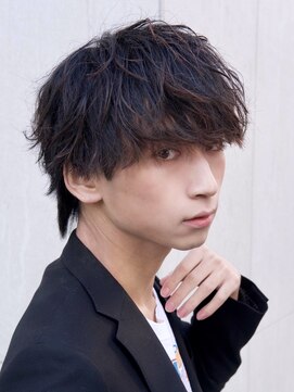 メンズフィール 南森町(MENS FEEL) ■スペインカール/スパイキーショート/ブルーブラック/南森町