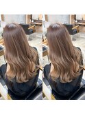 ミルキーベージュ×ロングスタイル