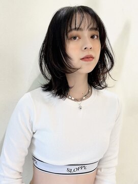 カナン(CANAAN) 【フェイスレイヤー】くびれミディ×レイヤー×グレージュカラー