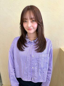 スニュウ(snuw) 【snuw mina】レイヤーカット/顔まわりレイヤー/透明感カラー/