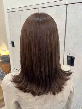 シア 春日部店(SHEER) 【Hitomi】切りっぱなし×ラベンダーベージュ