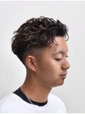 一宮ハイライト×スパイラルパーマ×フェードおしゃれ感王道人気