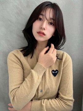 ソヨン 金山店(SOYON) ミディアムヘア/ミディアムレイヤー/鎖骨ミディ/くびれヘア_1