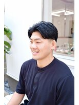 パストアンドニュー(past and new) センターパート テーパーフェード