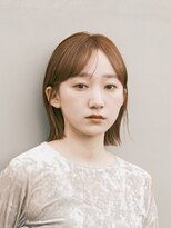 ガーデンヨコハマ(GARDEN YOKOHAMA) ボブ 外ハネボブ くびれヘア 夏 縮毛矯正 ハイライトカラー