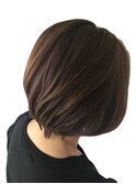 40代50代冬◎大人ウルフショート×前髪あり