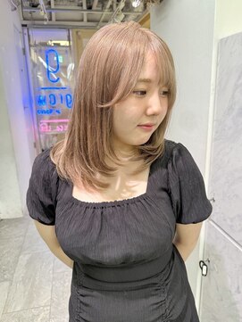 グロウ 渋谷(grow) 【ミルクティーベージュ／レイヤースタイル】