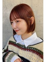 ガーデン 銀座(GARDEN)&nbsp;ボブ ボブカット 前髪 顔まわり ブラウンカラー ナチュラルヘア