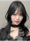 レイヤーカット 韓国ヘア