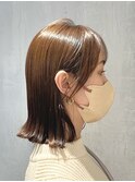 タイトめ結べる長めストレートボブ30代