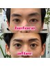 【アップバングで印象を変える】 眉毛パーマ+眉毛カット ¥3300→