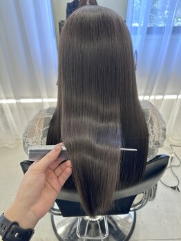 アイズ ヘアー メイク(I's hair make)の写真/美髪トリートメントをストレートの過程でを組み込み、圧倒的なツヤ、サラサラ感で髪質改善します!