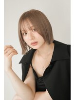 ヴィヴィッド オモテサンドウ(ViViD omotesando)&nbsp;ぷつっとボブ　グレージュ　赤み消しカラー