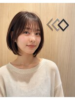 ラベスト バイ セロ 池袋本店(LOVEST by CERO)&nbsp;池袋/前髪カット/小顔丸みショートボブ/顔周りレイヤー/
