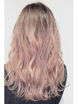 リー 京橋(Lee) 【lee 京橋】シースルーカラー×バレイヤージュ×ピンキーカラー