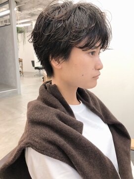 ガーランドウメダ(Garland umeda) ショートパーマ マッシュショート 担当 輪玉