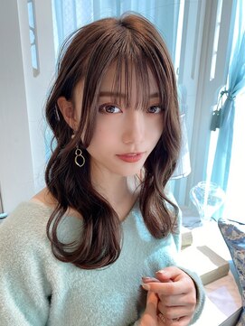 ロンド ロビン 栄(Lond robin) 【Lond robin】河野まい 耳かけが可愛いゆるふわウェーブ