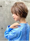似合わせカット×アッシュオリーブ×アースカラー