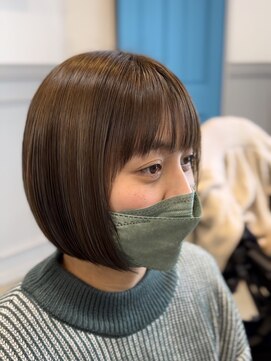 フラッグ バイ ヘッドライト 長岡花園店(FLAG by HEADLIGHT) お手入れ簡単ボブイメチェン美髪くすみベージュマロンベージュ