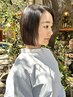 【島田限定】乾かすだけで艶さらヘアに◎カット＋艶髪ストレート＋Tr ¥15980