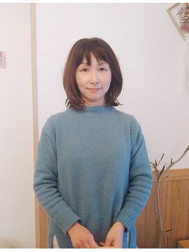 みどりの美容室 外ハネボブレイヤーパーマ