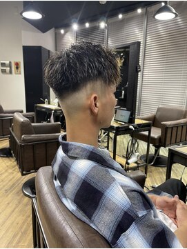 アルカナ 明治神宮前原宿(ARCANA) 束感ショート 波巻き ハイライト マッシュパーマ