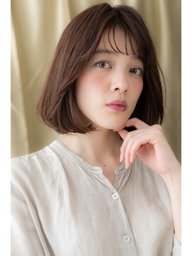 モッズヘア 越谷(mod's hair) シースルーバングシルキーベージュ美髪ボブ315Y越谷20代30代40代
