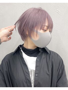 ギークス(GEEKS) 【GEEKS渋谷】アッシュグレージュ/ハンサムショート/ハイトーン