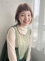 グラッド ナチュラル ヘアー(glad NATURAL HAIR) ショートオン眉にハイトーンベージュ