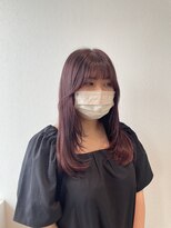 サラ ビューティー サイト 古賀店(SARA Beauty Sight) ピンクラベンダー/暖色系カラー/艶髪/小顔カット