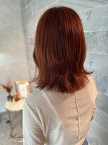 ジル アンク(Jill ankh)&nbsp;《Jillankh 姫路駅前》オレンジブラウン　艶髪　ミディアム