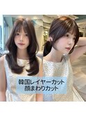 韓国レイヤーカット前髪パーマ髪質改善20代30代40代