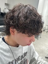 フィフス 名駅(fifth) マッシュウルフ×波巻きスパイラルパーマスタイル
