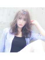 ジェニーバイメノン(JENNIE by Menon)&nbsp;エアリーロング　シアーカラー　前髪　こなれミディ　美髪