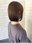 収まりの良いコンパクトショートボブ/秋色/髪質改善