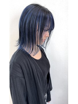 ヘアーデザイン アコースティック(Hair Design ACOUSTIC) アンブレラカラー/ブルー