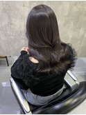 ブリーチなしラベンダーグレージュ