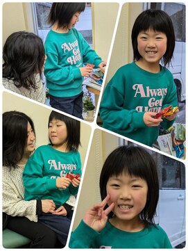 クリア 美容室 ママと一緒にご来店♪