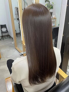 クラン(Chlan) ナチュラルブラウン×艶髪ストレート