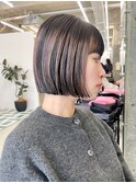 イメチェン/ホワイトブロンド/外ハネボブ/美髪/栄/矢場町r90