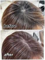 アッシュ 大宮店(Ash)&nbsp;白髪ぼかしbefore after