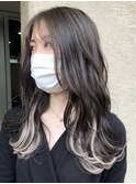 染めないインナーカラー インナーエクステ レイヤーカット