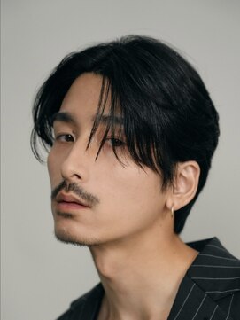 フィフス 大分(fifth) 大分毛流れ緩めニュアンスパーマメンズカットセンターパート30代