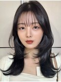 【MINX齊藤】外ハネ透明感グレージュ