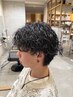 メンズカット+シャドウパーマ#春日井#メンズパーマ#センターパート