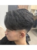 テーパーフェード×フェザーパーマ