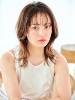 リトル 広島並木通り(little)&nbsp;韓国外ハネレイヤーミディ×水光肌カラー